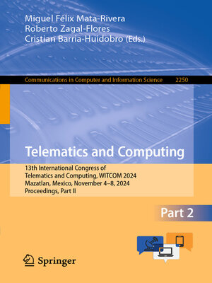 cover image of Telematics and Computing